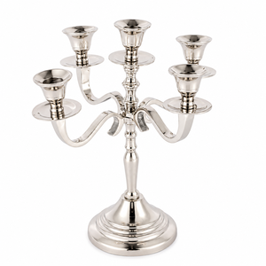 Factory Direct 5-Arm <b>Black</b> Metal <b>Candelabra</b> Centerpiece Elegant Candle Holder Stand Wholesale Home Decor Table Candle Stand - Product Image 4