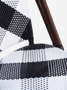 Chaise de salle à manger en rotin artisanale, écologique et imperméable, mobilier moderne pour restaurants et hôtellerie - Product Image 5