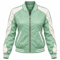 Blouson Bomber d'Hiver pour Femmes Grande Taille Personnalisé, Col Montant, Séchage Rapide et Respirant, Fabriqué au Pakistan