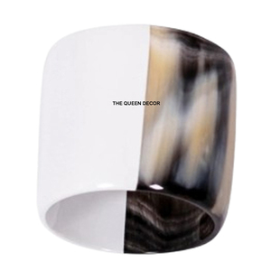 Anillo para Servilletas de Cuerno de Búfalo, Anillo para Servilletas de Mesa para Hoteles, Restaurantes y Hogares, Decorativo, Moderno y Elegante - Product Image 1