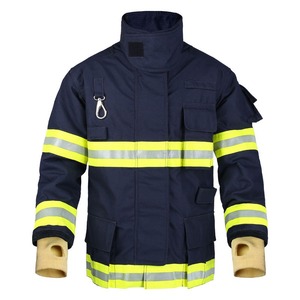 Combinaison de lutte contre l'incendie résistante aux hautes températures pour les pompiers Veste et pantalon en nylon structurel Vêtements résistants au feu - Product Image 2