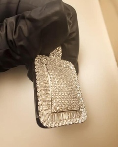 Pendentif personnalisé en diamant de laboratoire Iced Out pour hommes et femmes, bijoux hip-hop rock pour hommes, pendentif personnalisé en argent 925 Iced Out pour cadeau - Product Image 4