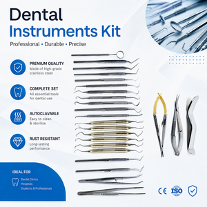 Bellus International - Kit de Instrumentos Quirúrgicos para Implantes Dentales de Alta Calidad, Certificado CE Clase I, Elevadores Periósteicos, Composite - Product Image 1
