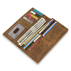 Genuine Leather Fashion Long <b>Wallet</b> for Women | Vintage Handmade Cash & <b>Card</b> <b>Holder</b> with Multi-Slot Fold Design. - Product Image 3