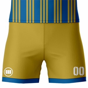 ชุดฟุตบอลแบบกำหนดเอง เสื้อเจอร์ซีย์ กางเกงขาสั้น ชุดทีม โพลีเอสเตอร์ 100% แห้งเร็ว พิมพ์โลโก้ตามสั่ง ขายส่ง บริการ OEM - Product Image 6