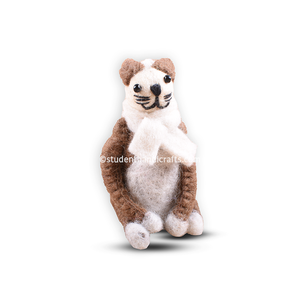 ตุ๊กตาแมวทำจากผ้าสักหลาดขนาดเล็ก สำหรับตกแต่งบ้านอย่างมีสไตล์ - Product Image 3