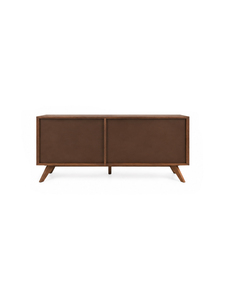 <b>Midcentury</b> Modern Solid Wood Living Room Cabinet with Flat Panel Doors and Storage Features Luxury House - Product Image 6