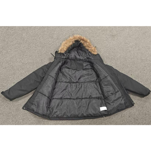 Premium Quality Winter Outdoor Climbing Parka <b>Jackets</b> Hooded Faux Fur Collar Zipper Padded <b>Jacket</b> <b>With</b> Quilted <b>Lining</b> OEM - Product Image 6