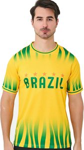 เสื้อยืดแขนสั้นโพลีเอสเตอร์พิมพ์ลายธงชาติสหรัฐอเมริกาสำหรับผู้ชาย เสื้อกีฬาแนวรักชาติ โลโก้ด้านหน้า รับผลิตแบบ OEM แบรนด์ส่วนตัว - Product Image 3