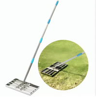 Râteau Niveleur de Pelouse Robuste Anand Engineering Corporation avec Barre de Connexion Rapide en Acier Thermolaqué – Outil de Nivellement de Jardin