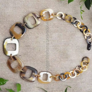 Premium Quality Fashionable Necklace Made of Buffalo Horn Jewelry Natural Wholesale Fashion Jewelry Necklace from FWE - Product Image 1