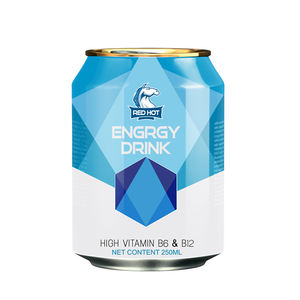 Bebida Energética con Alto Contenido de Cafeína Red Hot 250ml, Sabor Original, Bebida Enlatada, Proveedor de Marca Privada OEM, Fabricante - Product Image 3