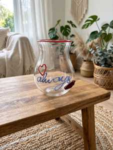 Vase cylindrique en verre transparent 30 cm, côtelé, rond, de luxe, pour table, vase à fleurs décoratif, vase à bourgeons pour la maison, le bureau, les mariages, les fêtes, les cadeaux - Product Image 1
