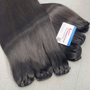 Cabello Humano Vietnamita de Primera Calidad, Liso y Recto, Textura Suave y Fluida, Puntas Densas y Abundantes, Color Negro Natural - Product Image 1
