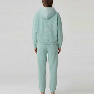 Custom Sunfaded Tracksuits High Quality Cotton Sportswear <b>Set</b> Wholesale Factory Supplier Sunfaded Cotton Tracksuit <b>Set</b> - Product Image 4
