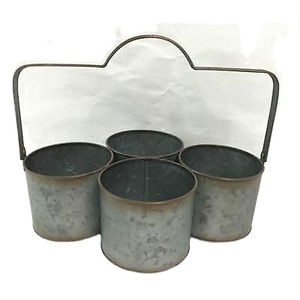 Top Quality handmade round shape <b>small</b> size Metal Planter <b>Pot</b> Indoor and Outdoor Decoration MADE IN INDIA - Product Image 1
