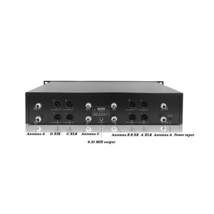 UHF <b>Wireless</b> <b>Microphone</b> System 8 Channel Dual Channel Handheld Lavalier Set for Stage Conference Karaoke - Product Image 2