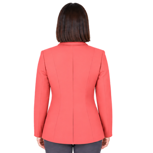 Coral Red Equestrian <b>Jacket</b> for <b>Women</b> Slim Fit Riding Blazer Professional Horse Riding Competition Coat Customized Wholesale - Product Image 2