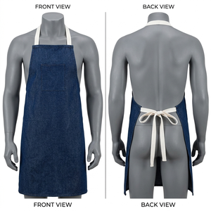 Premium 600 GSM Brown PU Leather <b>Work</b> <b>Apron</b> Multi Pocket Panel Design Custom Embossed Logo <b>Apron</b> Wear <b>Apron</b> for Bakers and Chefs - Product Image 6