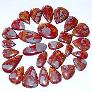 Cabujón de piedras preciosas sueltas de jaspe Noreena Natural de alta calidad, mezcla de piedras preciosas sueltas, forma y tamaño, piedra preciosa de jaspe para la fabricación de joyas - Product Image 1