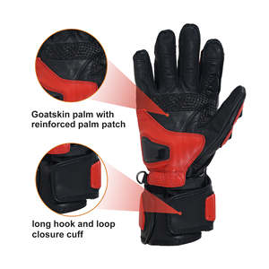 Guantes de Motociclismo Deportivos Reforzados con Piel de Cabra, Guantes de Motocross, Guantes de Carreras, Guantes Profesionales para Motociclistas - Product Image 5