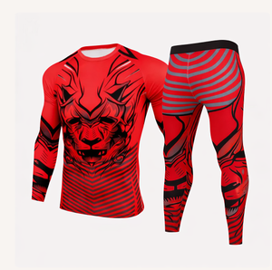 Traje Deportivo de Compresión Spezia International Red Dragon para Hombre, Manga Larga, Cuello Redondo, Secado Rápido, Ligero, Spandex/Nylon - Product Image 3