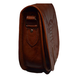 Elegante Bolso de piel de becerro marrón de primera calidad con múltiples compartimentos con cremallera, monedero de accesorios de viaje estampado de la tienda Biyadina - Product Image 2