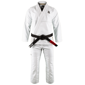 Kimono de Jiu-Jitsu blanc pour adultes, unisexe, 100% coton, durable, logo sur le devant, coupe classique, Gi de Jiu-Jitsu de haute qualité, Gi de Jiu-Jitsu brésilien - Product Image 1