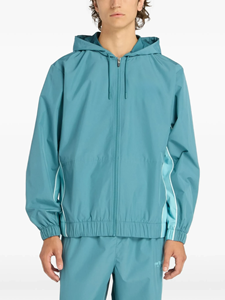 Chaqueta Cortavientos con Capucha para Hombre, Color Sólido, Cierre de Cremallera, Deportiva, Casual, Primavera, Material Poliéster - Product Image 6