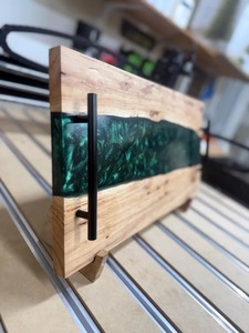 Quality Style Design <b>Epoxy</b> Resin And Wooden Tray Decorative Trays Wood and Resin Trays <b>Epoxy</b> Trays At very affordable Price - Product Image 4