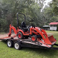Pengiriman Cepat Traktor Roda Kubota BX23S dengan Mesin Pemotong Rumput dan Backhoe Loader, Pengiriman ke Seluruh Dunia