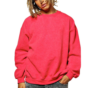 Organic Cotton Yarn Dyed Oversized Crewneck Women's Sweatshirt Premium Heavyweight Fleece Eco-Friendly Drop Shoulder <b>Jumper</b> - Product Image 2