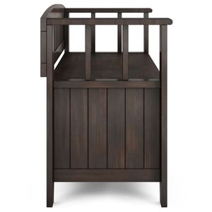 Petit banc de rangement pour entrée Acadian en brun brunette - Product Image 4