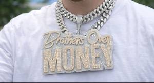 Heavy Cuban Link <b>Chain</b> 14k Gold Plated Silver <b>Iced</b> <b>Out</b> Moissanite Round Brilliant Cut Luxury Unisex Hip Hop - Product Image 3