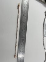 Pulsera de Plata de Ley 925 con Diamantes CVD Facetados - Certificación IGI, Joyería para Fiestas y Regalos