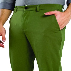 Unisex Green Slim Fit Waterproof Dress <b>Pants</b> with Drawstring Closure Gray Shirt Look Polyester/Nylon 220g - Product Image 6
