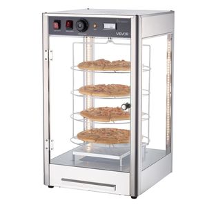 Calentador de Pizza Comercial de 4 Niveles con Calefacción a Vapor, Capacidad para 14 Pizzas, Temperatura de Mantenimiento de 86-185 Fahrenheit - Product Image 1