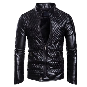 Chaqueta de Motociclista para Hombre, Estilo Retro, Corte Ajustado, Forrada, Nueva Colección 2026 |   Cuero PU Premium, Venta Directa de Fábrica, MOQ Bajo, Venta al Por Mayor - Product Image 2