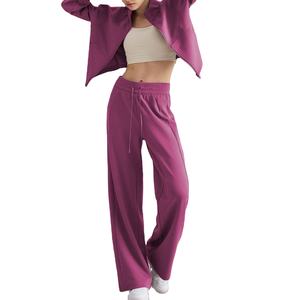 Motifs uniques aux couleurs éclatantes pour un pantalon de jogging respirant 3 pièces tendance pour femme Survêtements à broderie lourde - Product Image 3