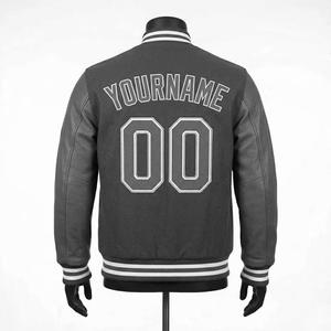 2026 Spring <b>Letter</b> Chenille Patches Embroidery Puffer Varsity Bomber <b>Jacket</b> College Plus Size Baseball OEM - Product Image 2