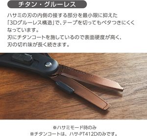 Tijeras de Doble Uso GANRAKU KOKUYO HAKO-AKE, Tijeras Portátiles Japonesas para Abrir Cajas, para Uso en Embalaje, Almacén y EDC - Product Image 5