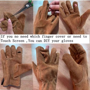 ถุงมือทำงานคุณภาพสูง ทนความร้อน ผลิตจากหนัง ขายส่ง ผลิตภัณฑ์เพื่อความปลอดภัยในการทำงาน ผลิตในประเทศปากีสถาน - Product Image 5
