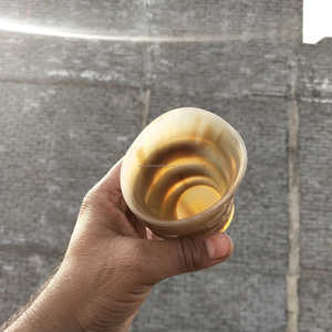 Gobelet en corne de bœuf sculpté à la main, design haut de gamme et qualité supérieure, à prix avantageux - Product Image 5