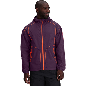 Veste coupe-vent en toile enduite verte personnalisée pour homme, respirante, col montant, imperméable, style urbain, meilleure qualité - Product Image 5