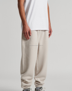 Joggers en molleton légers personnalisés pour hommes, coupe droite mi-longue, style décontracté, mode urbaine, brodés, 100 % coton, coupe classique - Product Image 5