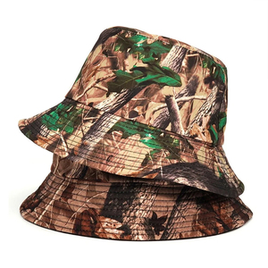 Chapeau Bob à Motif Camouflage Unisexe Style Toile pour l'Extérieur Printemps-Été Vêtement Décontracté pour Adulte - Product Image 5
