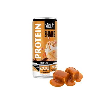 Fabricant vietnamien – Boisson protéinée VINUT Caramel 330 ml (Riche en protéines, sans gluten, sans sucre ajouté, 20 Brix, réfrigérée) – OEM/ODM, marque privée - Product Image 1
