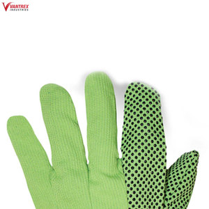 Guantes de inspección de alta calidad 100% algodón poliéster entrelazado, tamaño y diseño personalizados para trabajo con alimentos, guantes de seguridad blancos para las manos. - Product Image 4