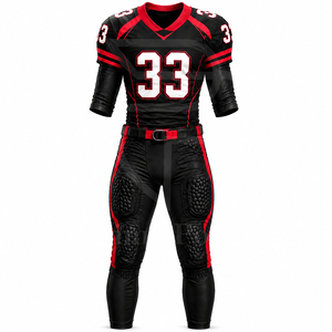 Conjunto de Pantalones y Camiseta de Fútbol Americano Personalizados de Verano, Nombre del Jugador Personalizado, Tela de Malla Transpirable, Uniforme de Entrenamiento de Equipo, Servicio OEM - Product Image 2