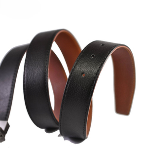 Cinturón de cuero genuino de vaca con hebilla negra sólida, estilo formal con hebilla plateada, cinturón de cuero genuino duradero. - Product Image 2